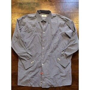 Eton Mens Button Up Casual Contemporary Dress Shirt Size 47 18.5
